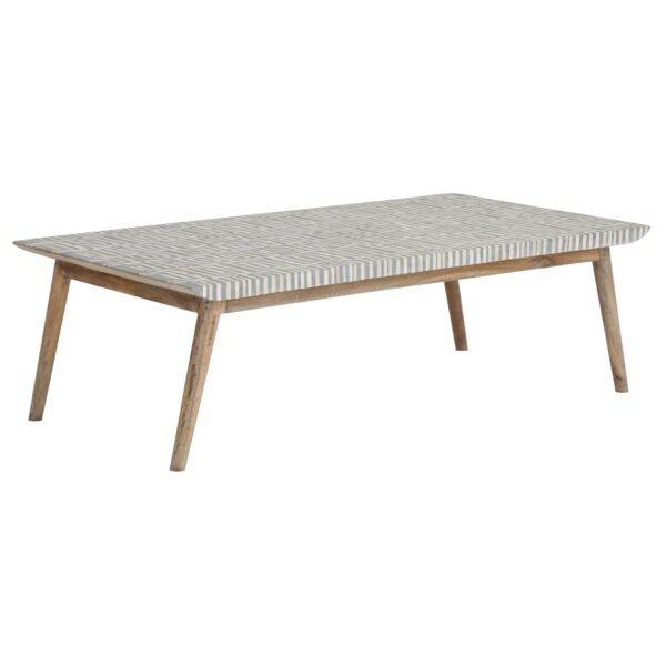 bone inlay coffee table, mango wood coffee table